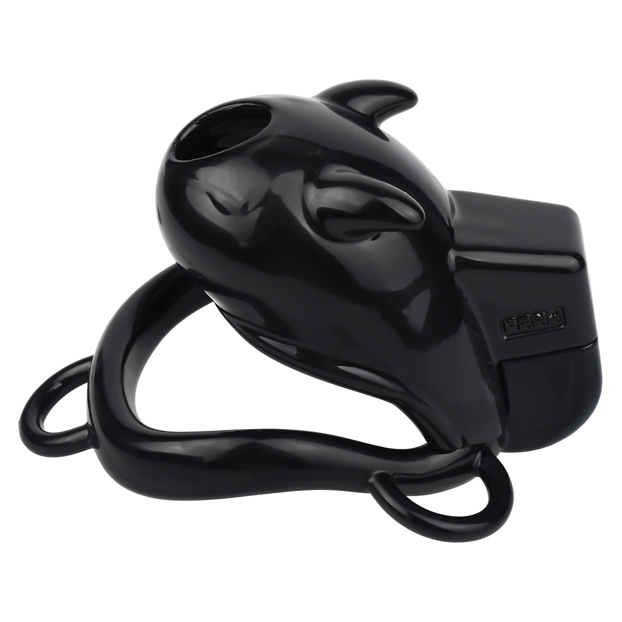 Little Devil Chastity Cage with Vaginal-Style Silicone Catheter – Black/Pink ABS Resin