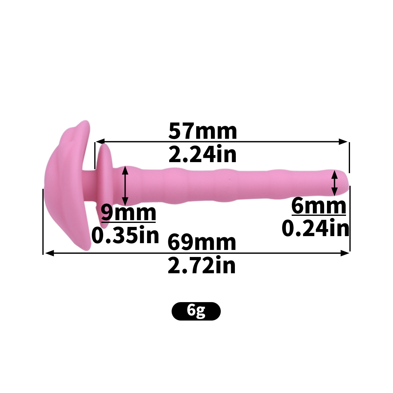 Little Devil Chastity Cage with Vaginal-Style Silicone Catheter – Black/Pink ABS Resin