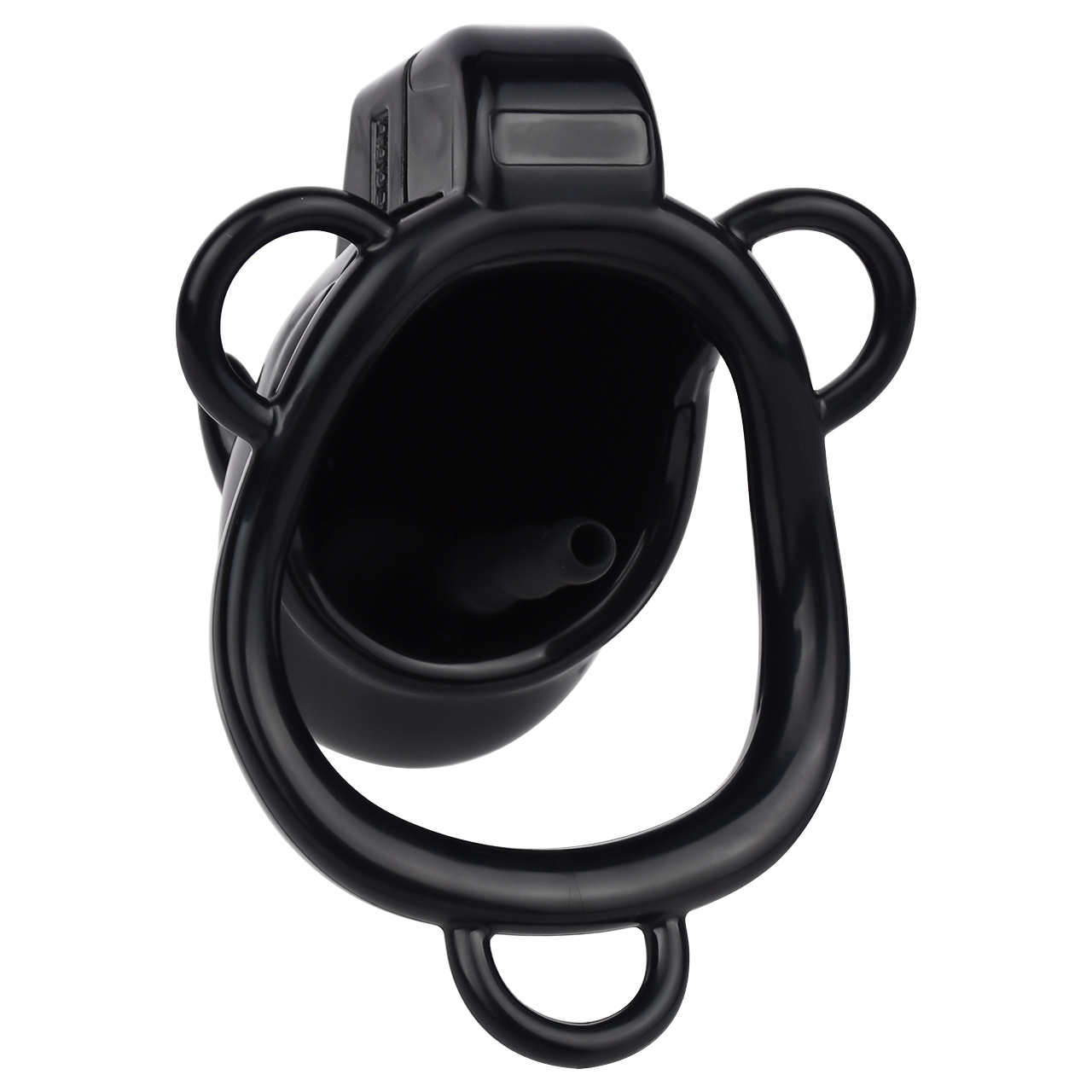 Little Devil Chastity Cage with Vaginal-Style Silicone Catheter – Black/Pink ABS Resin