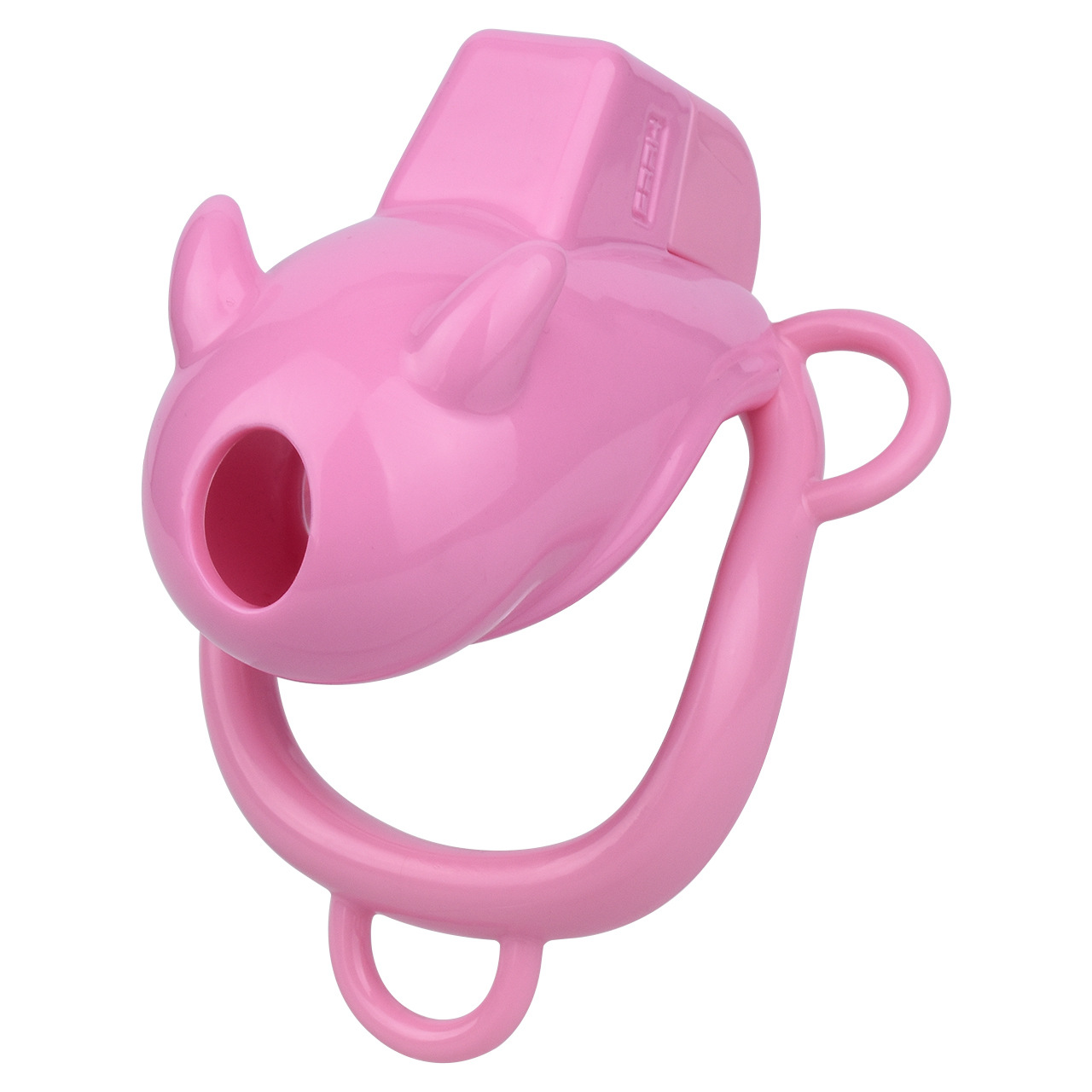 Little Devil Chastity Cage with Vaginal-Style Silicone Catheter – Black/Pink ABS Resin