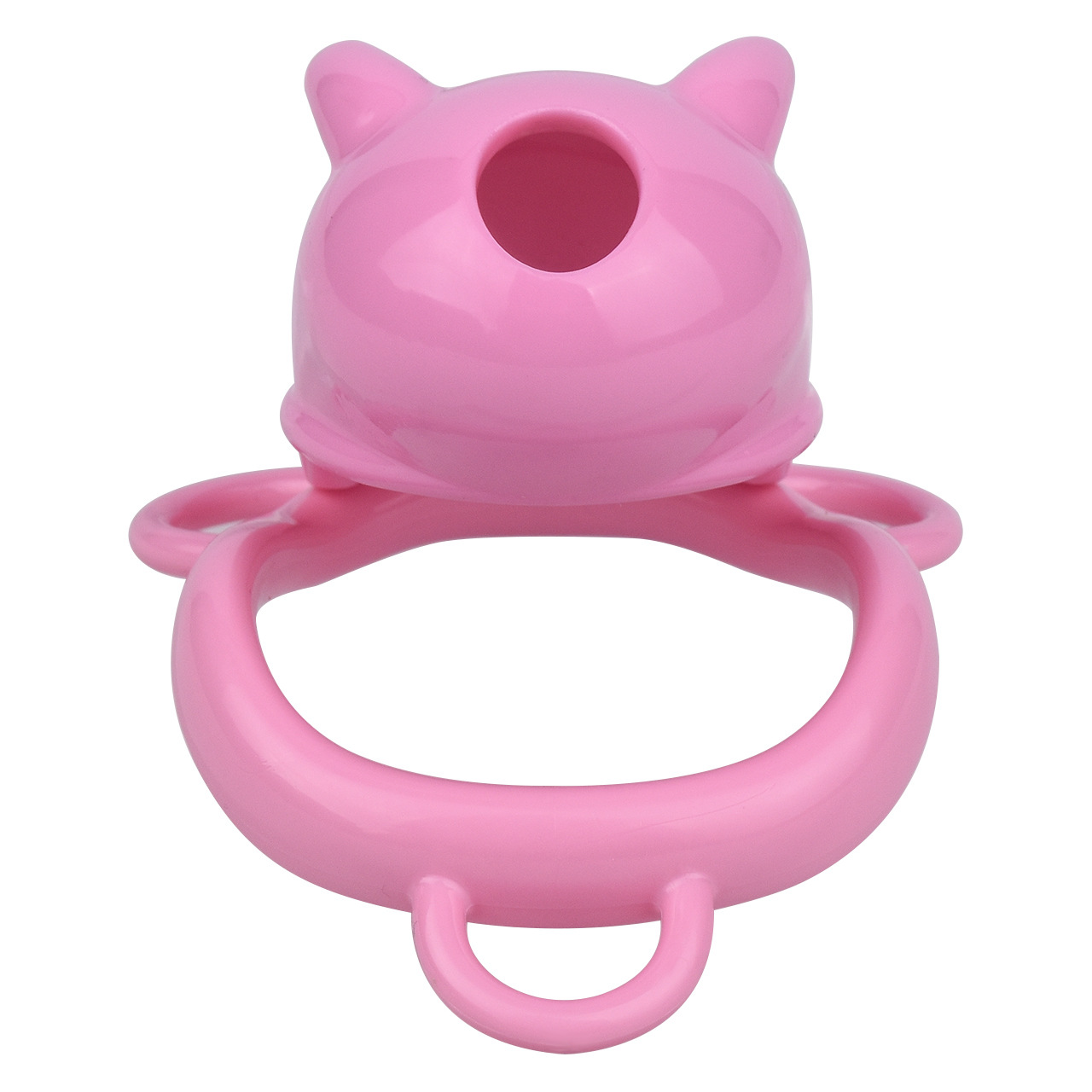 Little Devil Chastity Cage with Vaginal-Style Silicone Catheter – Black/Pink ABS Resin
