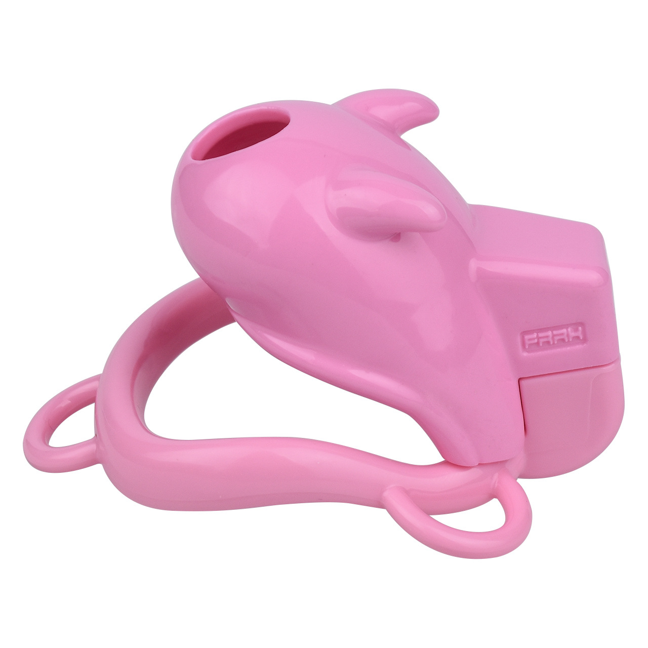 Little Devil Chastity Cage with Vaginal-Style Silicone Catheter – Black/Pink ABS Resin