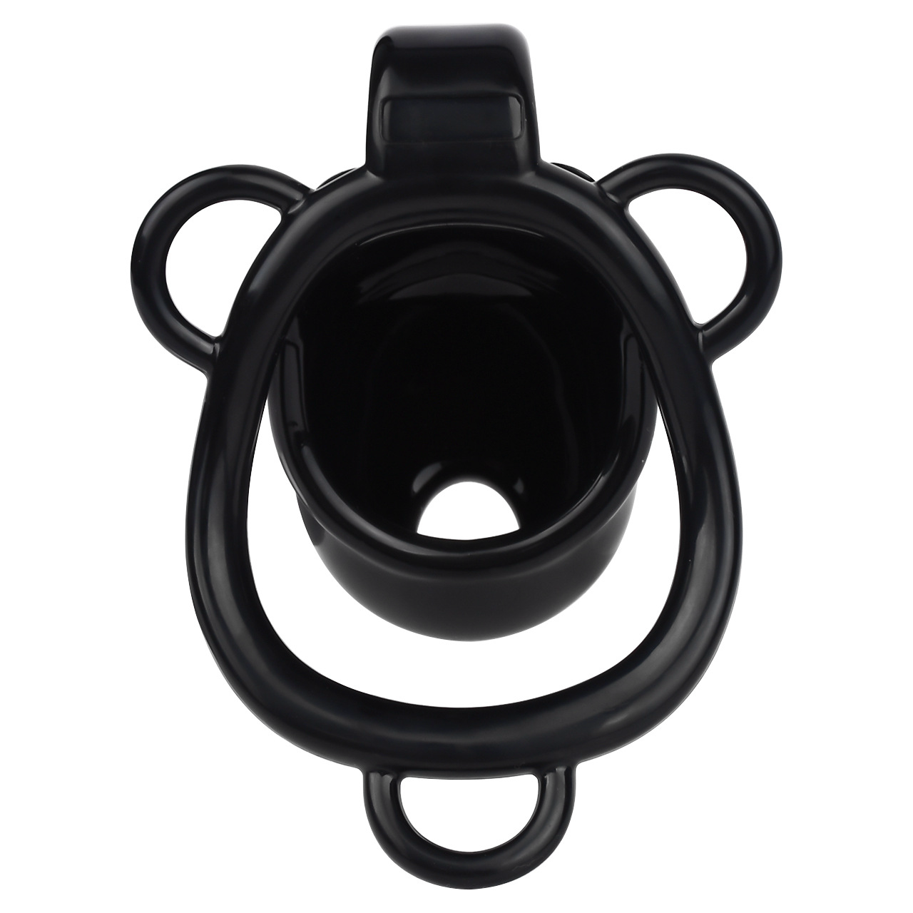 Little Devil Chastity Cage with Vaginal-Style Silicone Catheter – Black/Pink ABS Resin