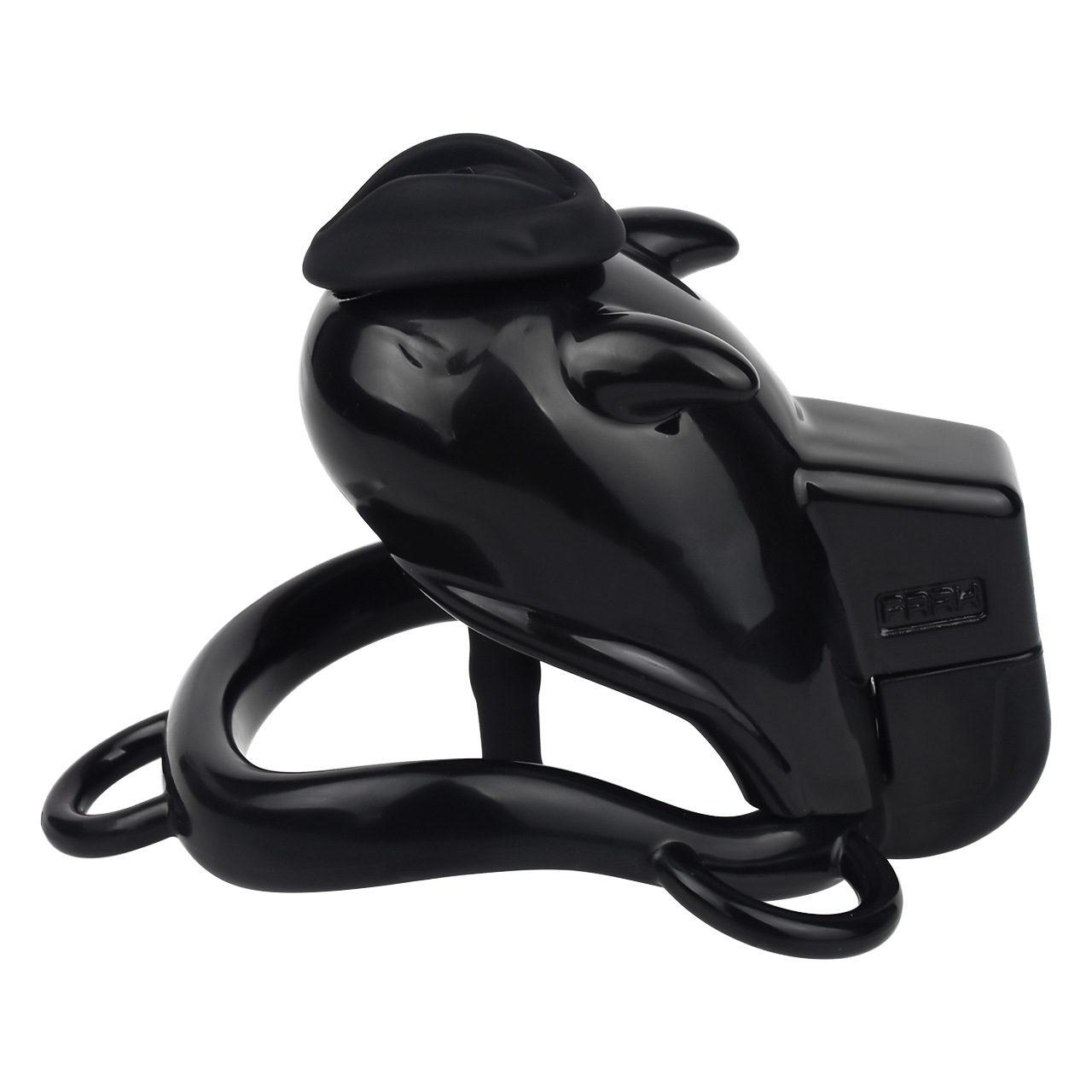 Little Devil Chastity Cage with Vaginal-Style Silicone Catheter – Black/Pink ABS Resin