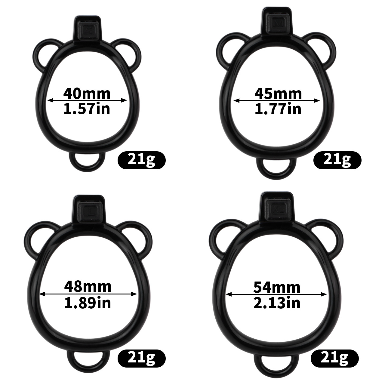 Little Devil Chastity Cage with Vaginal-Style Silicone Catheter – Black/Pink ABS Resin