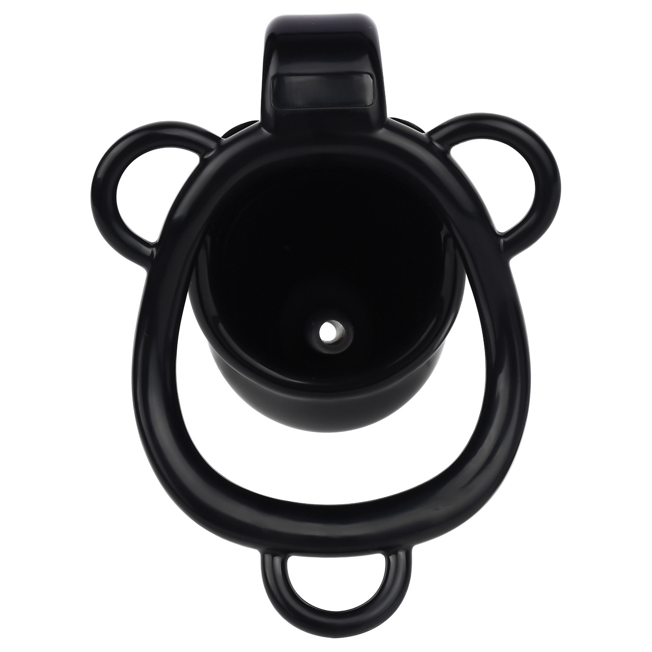 Little Devil Chastity Cage with Vaginal-Style Silicone Catheter – Black/Pink ABS Resin