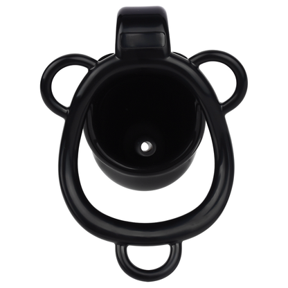 Little Devil Chastity Cage with Vaginal-Style Silicone Catheter – Black/Pink ABS Resin