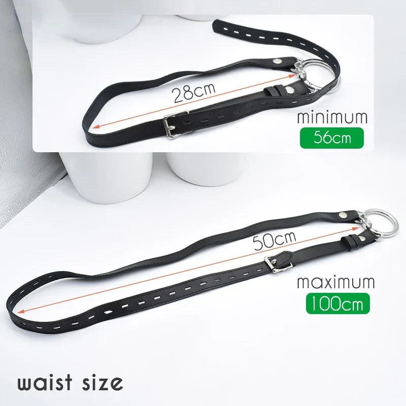Adjustable PU Belt For Male Chastity Device