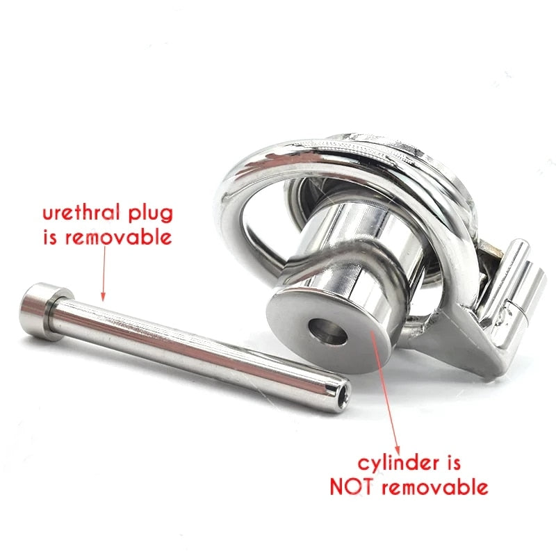 Negative Inverted Chastity Cage with Removable Urethral Plug – KeepMeLocked