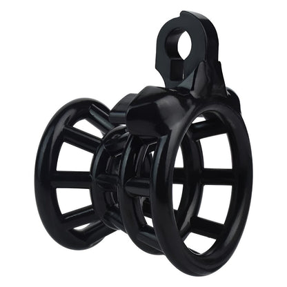 Black Resin Inverted Negative Chastity Cage Breathable Lightweight Male Chastity Device