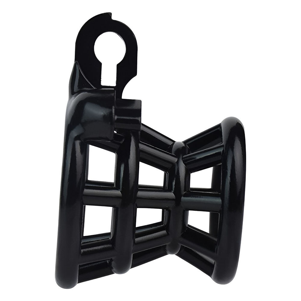 Black Resin Inverted Negative Chastity Cage Breathable Lightweight Male Chastity Device