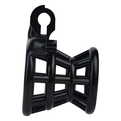 Black Resin Inverted Negative Chastity Cage Breathable Lightweight Male Chastity Device