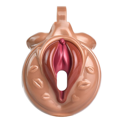 Flat Sissy Chastity Cage in Vagina Shape for crossdresser