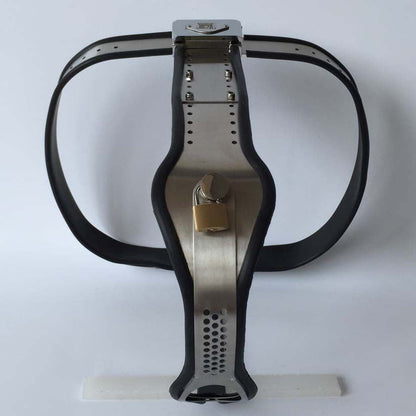 Female Chastity Belt with PadLock T-Back Chastity Panties - KeepMeLocked