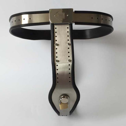 Female Chastity Belt with PadLock T-Back Chastity Panties - KeepMeLocked