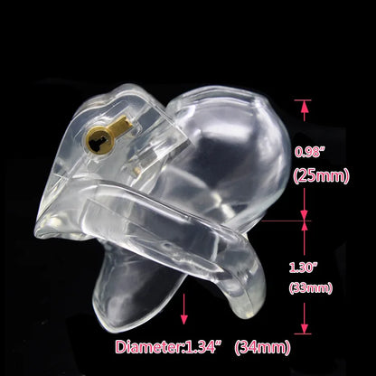 HT V3 Micro Chastity Cage Nub Resin Holy Trainer - KeepMeLocked