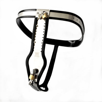 Female Chastity Belt with PadLock T-Back Chastity Panties - KeepMeLocked