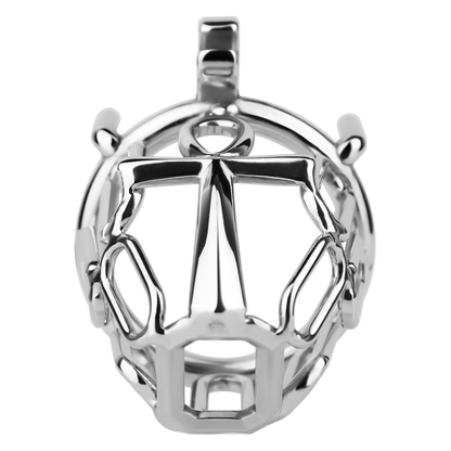KnightLock Cross Metal Chastity Cage Male BDSM Device Kinky Fetish Gear