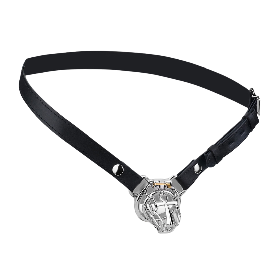 KnightLock Cross Metal Chastity Cage Male BDSM Device Kinky Fetish Gear