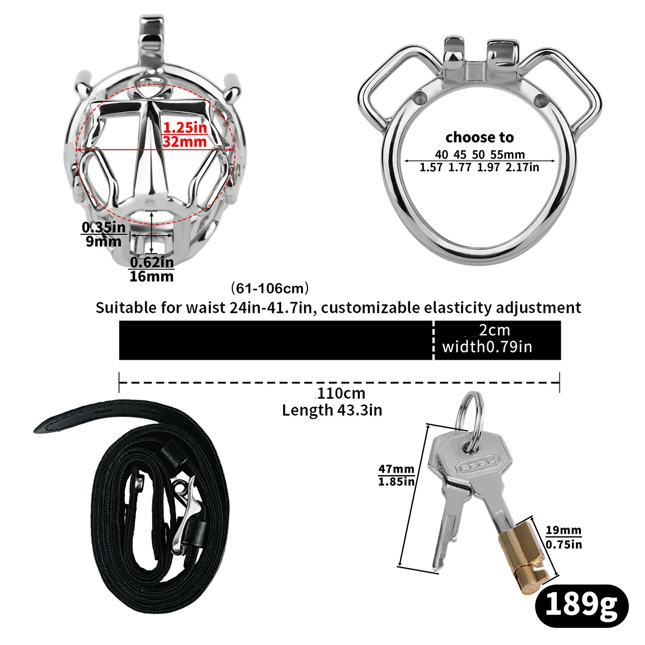 KnightLock Cross Metal Chastity Cage Male BDSM Device Kinky Fetish Gear