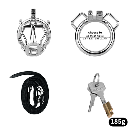 KnightLock Cross Metal Chastity Cage Male BDSM Device Kinky Fetish Gear