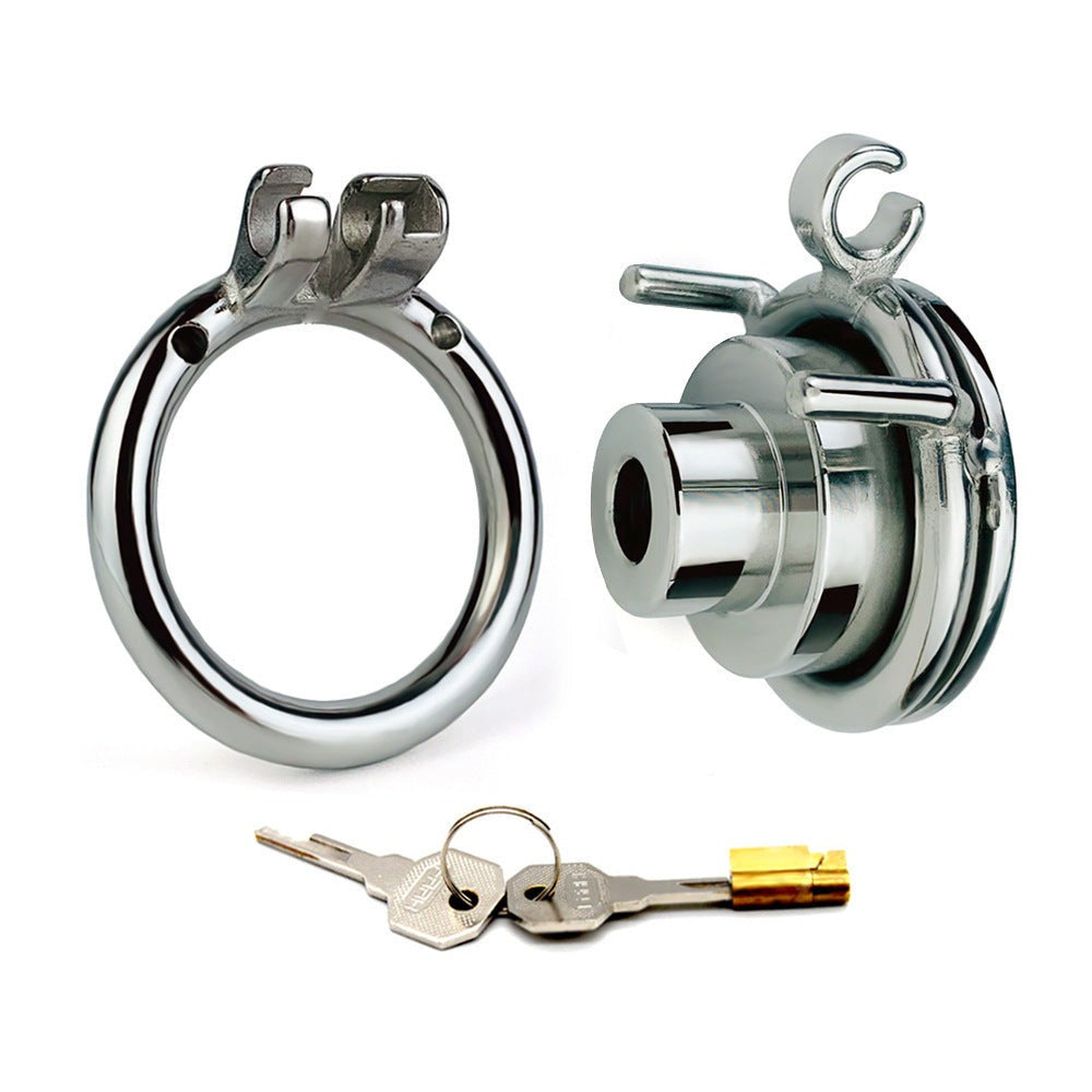 Micro Inverted Chastity Cage Tiny Flat Negative Cock Cage For Discreet Wear Male Chastity Device