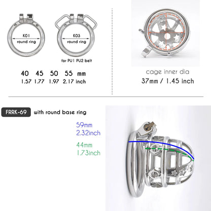 spiked chastity cage for men