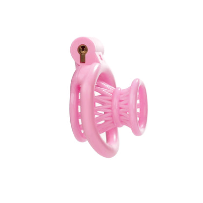 Negative Chastity Cage for Men with 4 Penis Rings - KeepMeLocked