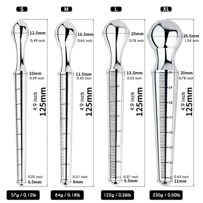 Stainless Steel Anal Plug Horse Eye Stick Dilator