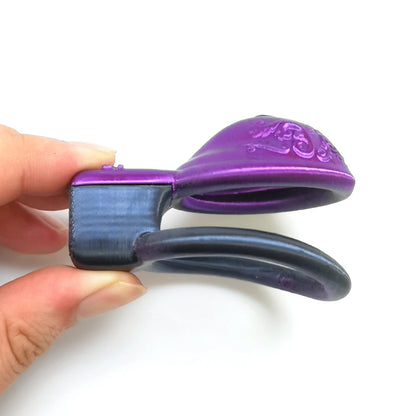 Purple Laser Vaginal Chastity Cage 3D Printed Cock Cage For Sissy - KeepMeLocked