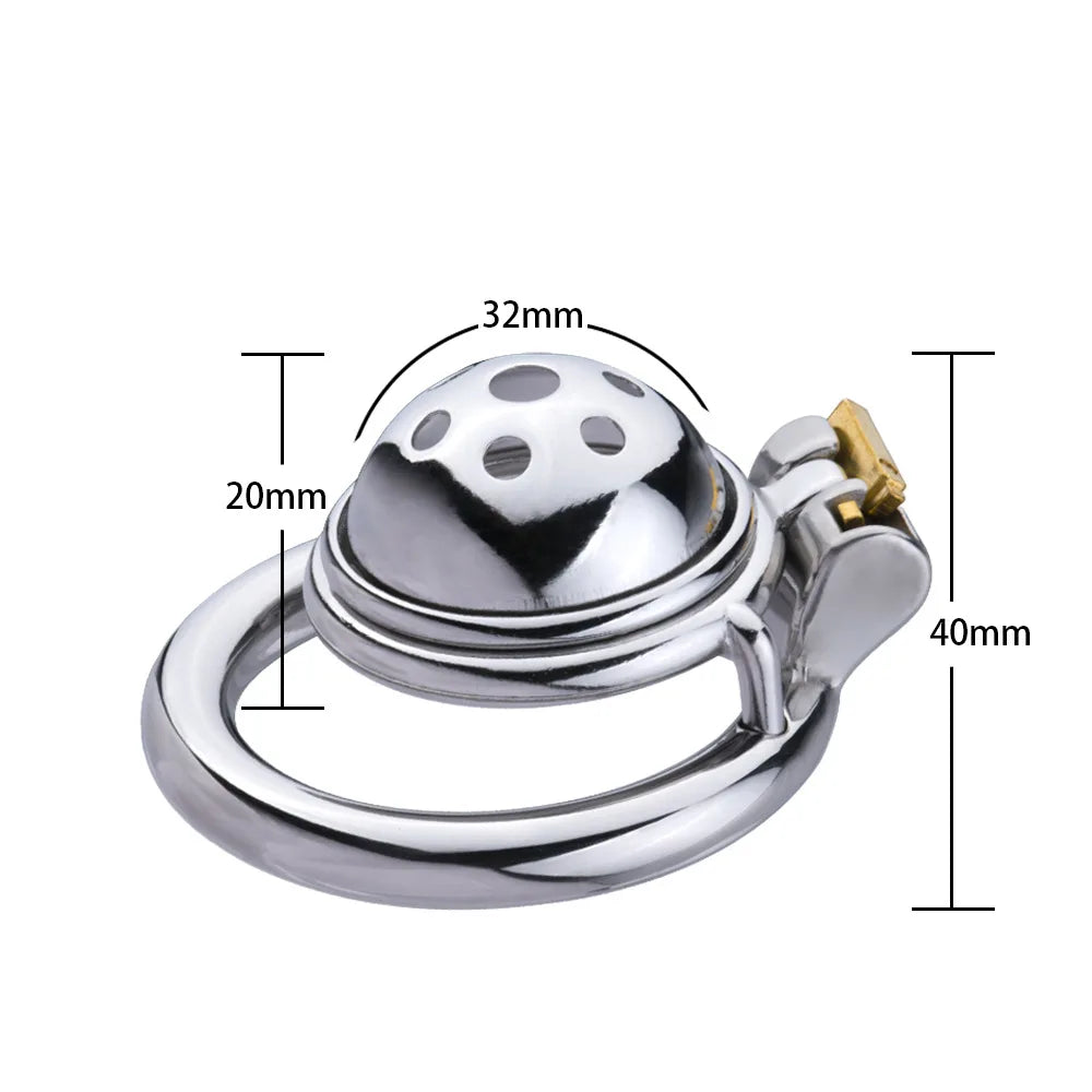 Super Small Chastity Cage with Detachable Metal Catheter