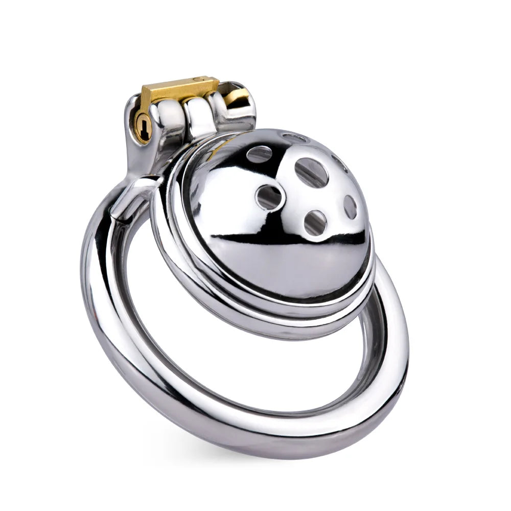 Micro Chastity Cage with Detachable Metal Catheter