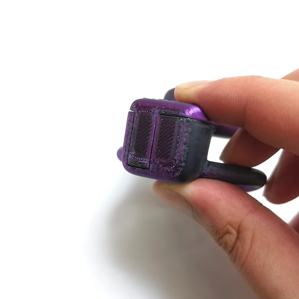 Purple Laser Vaginal Chastity Cage 3D Printed Cock Cage For Sissy - KeepMeLocked