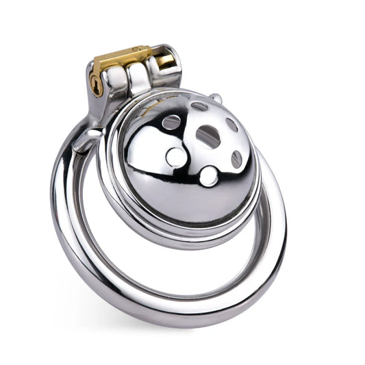 Hemisphere Small Chastity Cage with Detachable Metal Catheter