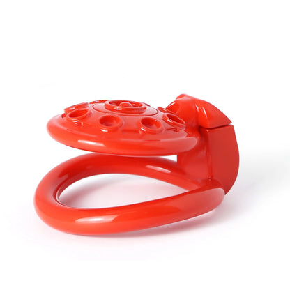 3D Print Small Flat Inverted UFO Chastity Cage - KeepMeLocked