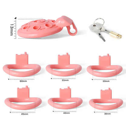 3D Print Small Flat Inverted UFO Chastity Cage - KeepMeLocked