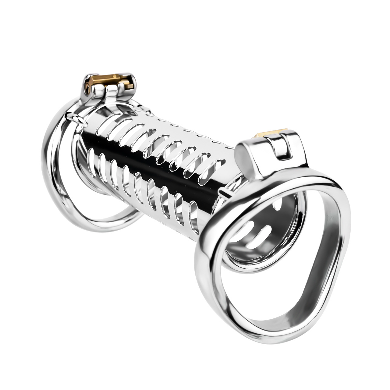 Stainless Steel Dual Cock Cage for Gay Couples’ BDSM Play Chastity Training Tool