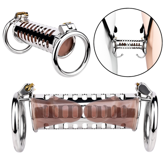 Double cage à pénis pour renforcer les liens des couples