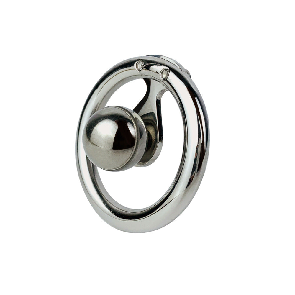 The Smallest Inverted Chastity Cage with PU Belt and Metal Ball Penis Plug