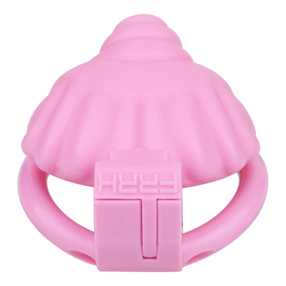 ABS Resin Shell Chastity Cage with Strap and 4 Rings Small Tiny Penis Lock for Men and Sissy