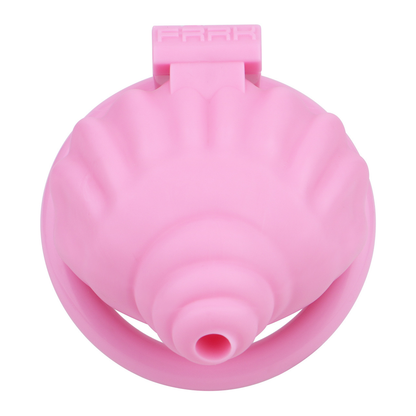 ABS Resin Shell Chastity Cage with Strap and 4 Rings Small Tiny Penis Lock for Men and Sissy