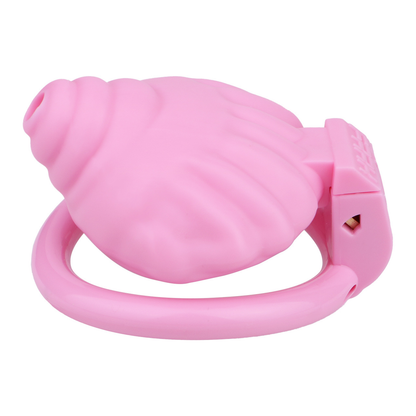 ABS Resin Shell Chastity Cage with Strap and 4 Rings Small Tiny Penis Lock for Men and Sissy