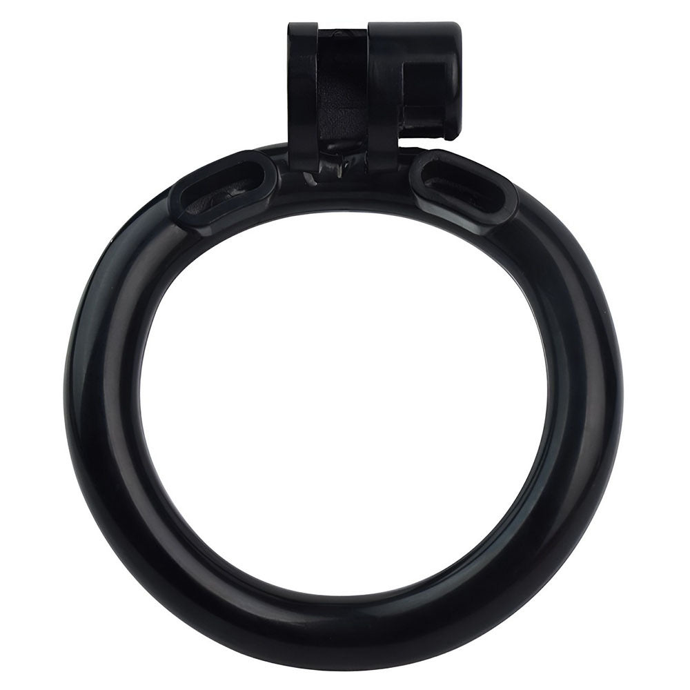 black resin penis ring for negative chastity cage