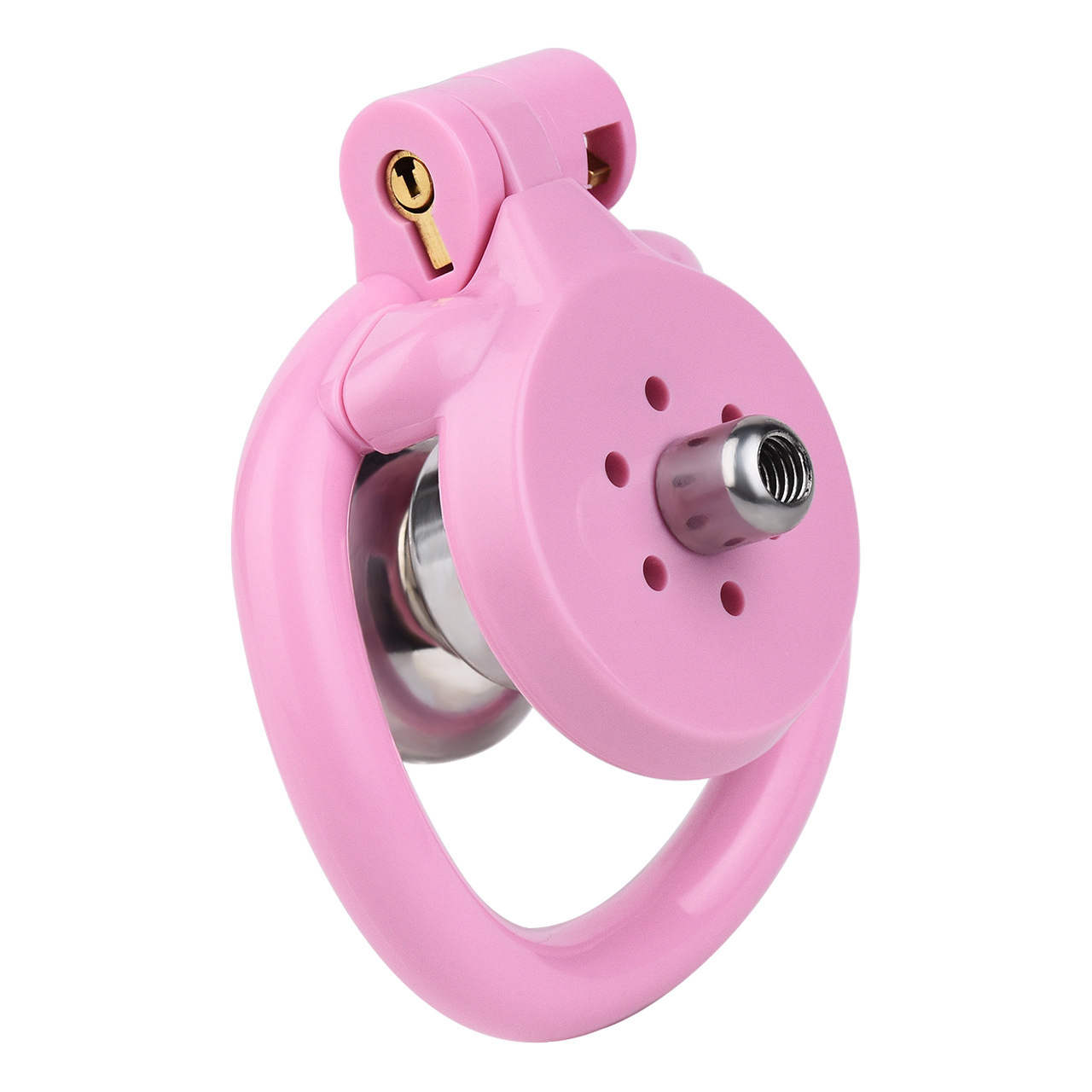 Flat Inverted Chastity Cage with Strap Small Negative Cock Cage in Multicolor