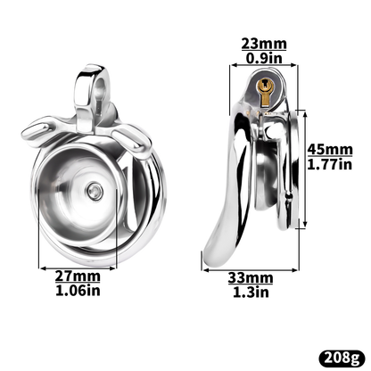 Cage de chasteté plate M avec couvercle d'urine