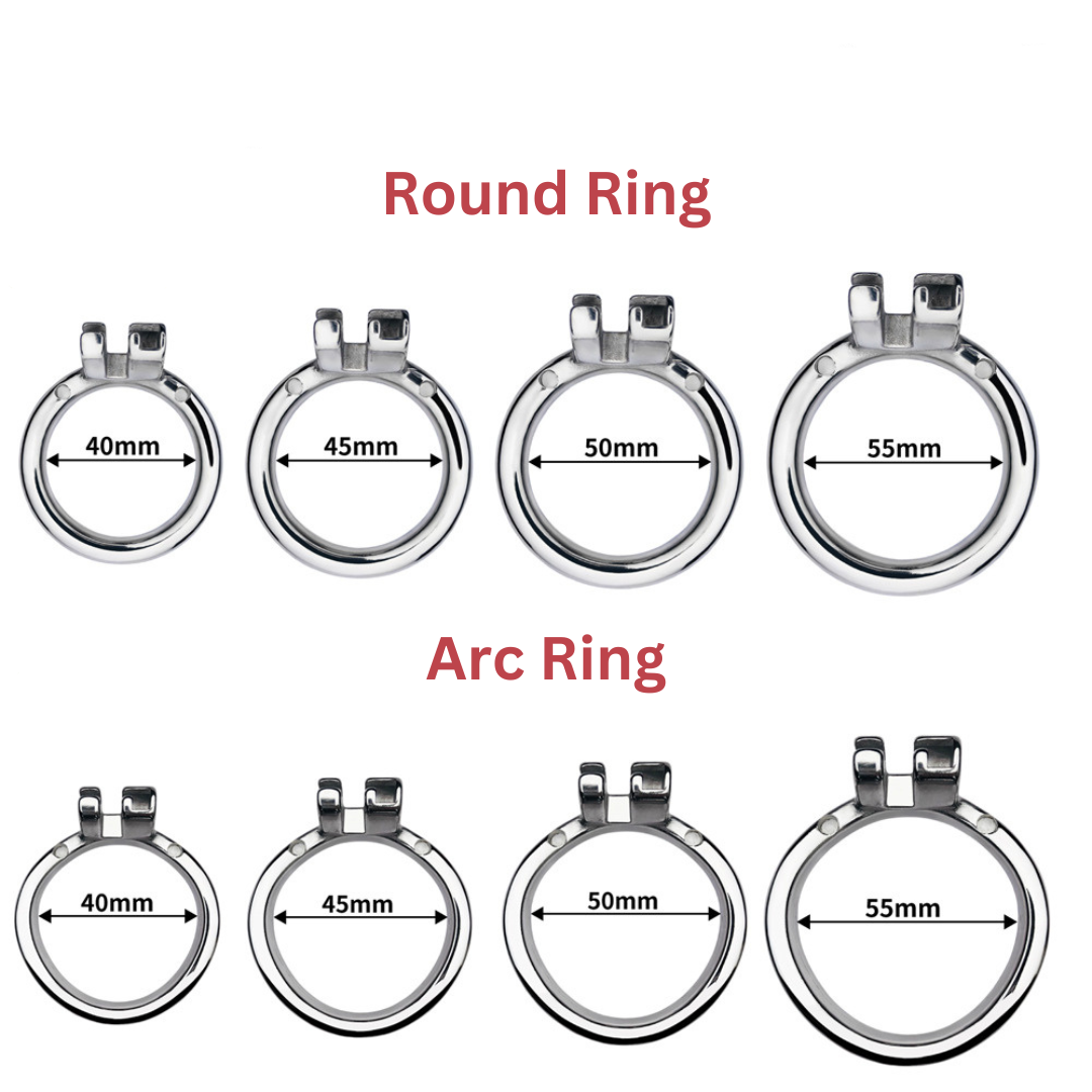 inverted chastity cage penis rings