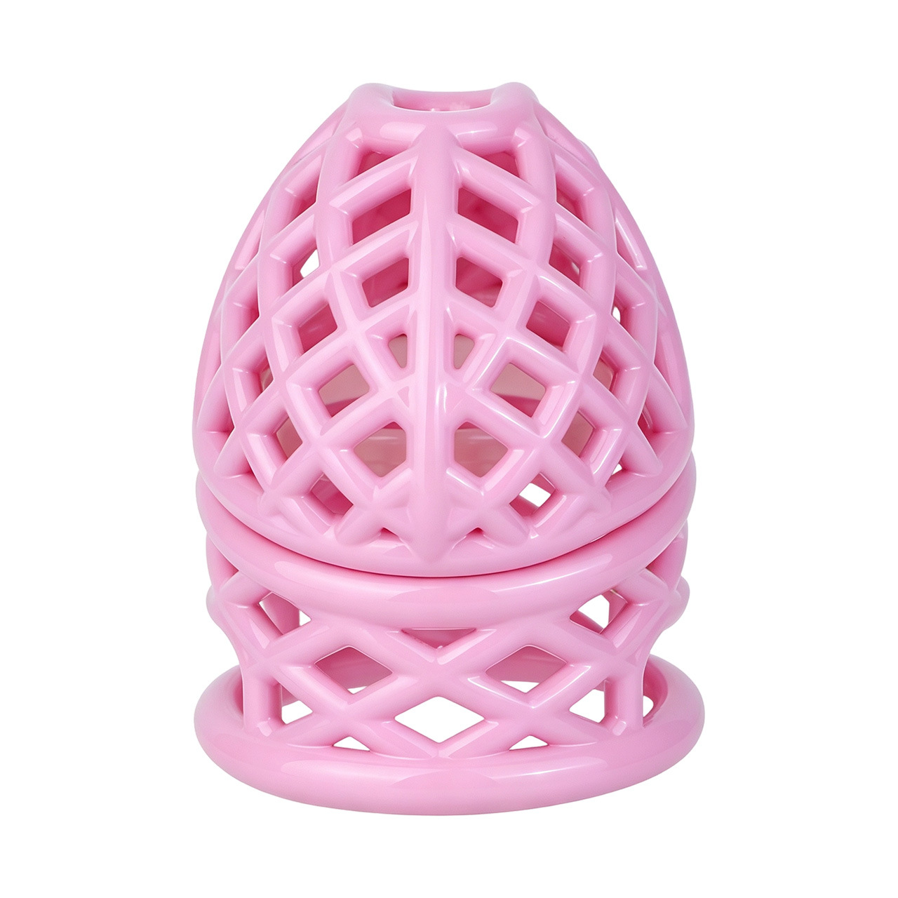 Lightweight Nest Glans Chastity Lock Black Pink Resin Cock Cage for Men and Sissy