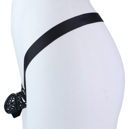 Lightweight Nest Glans Chastity Lock Black Pink Resin Cock Cage for Men and Sissy