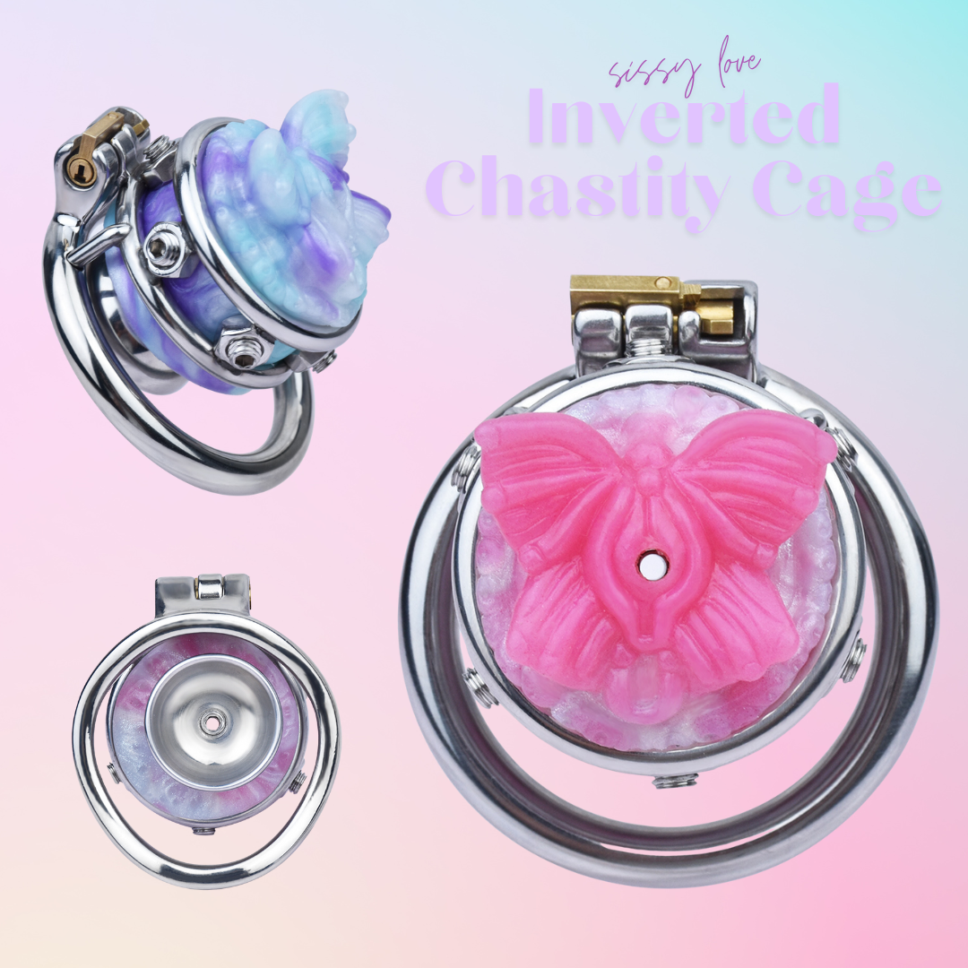 Soft Butterfly Inverted Chastity Cage