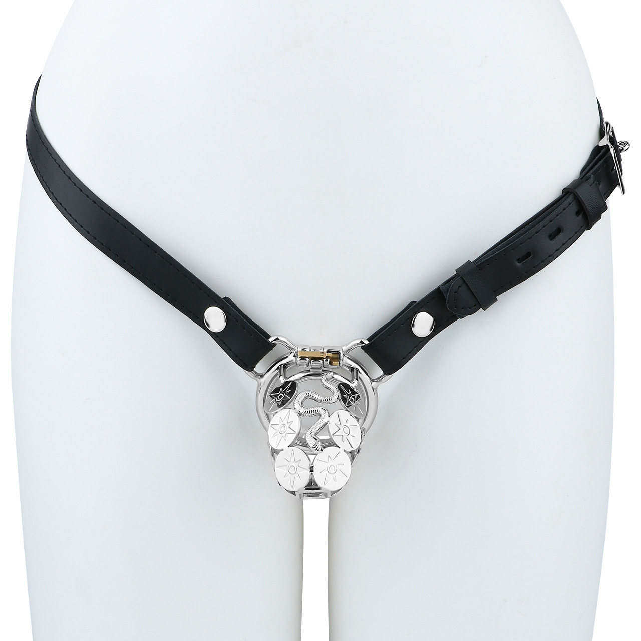 Metal Cobra Chastity Cage with Built-In Lock Short & Long Modern Cock Cage